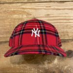 KITH×NEW ERA//NY YANKEES PLAID LOW PROFILE CAP RED