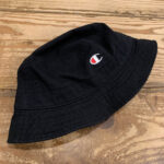CHAMPION//GARMENT WASHED BUCKET HAT BLACK