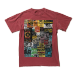 【11月中旬発送予定】NEVER CERTIFIED//CLASSIC FLYERS TEE VINTAGE CRIMSON【予約商品】