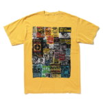 【11月中旬発送予定】NEVER CERTIFIED//CLASSIC FLYERS TEE VINTAGE MUSTARD【予約商品】