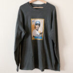 NEVER CERTIFIED// RB VINTAGE CARD L/S TEE VINTAGE BLACK