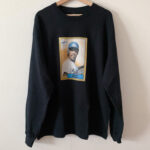 NEVER CERTIFIED// RB VINTAGE CARD L/S TEE TRUE BLACK