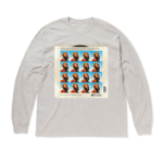 【4月上旬発送予定】NEVER CERTIFIED//MG STAMPS L/S TEE ASH【予約商品】