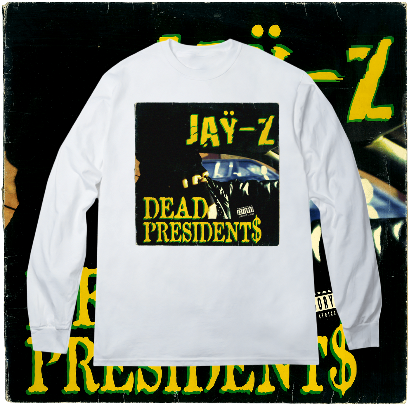 DEAD PRESIDENT MOCK LS WHT JACKET